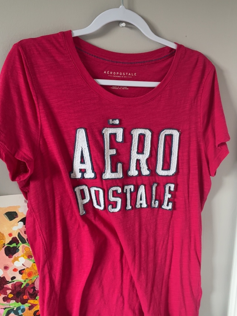 Y2K Aéropostale Pink Graphic Logo Tee